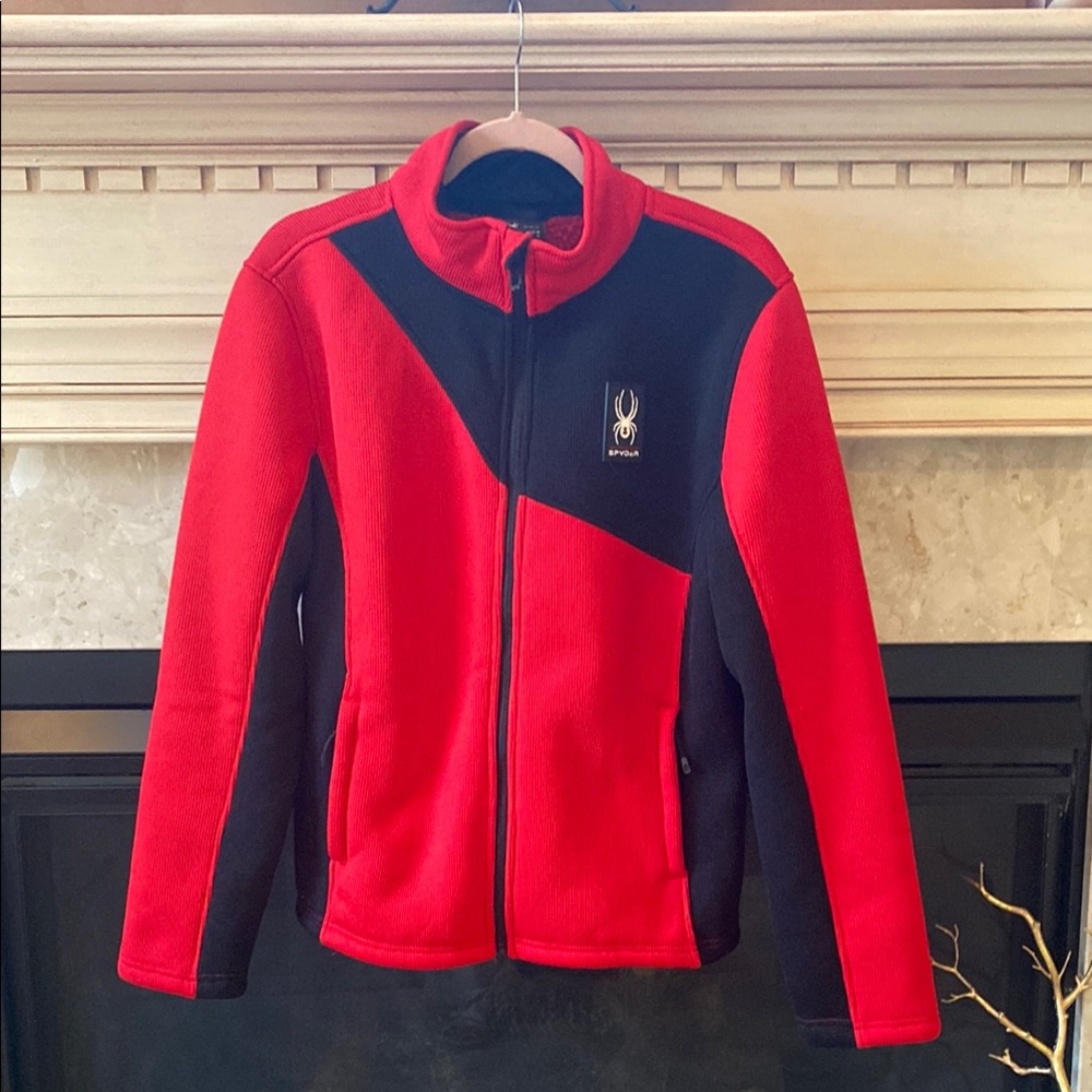 SPYDER Mens black and Red Jacket